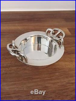Vintage Hermes Chain D'ancre Silver Bowl / Plate