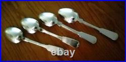 Vintage J. Fraget silver plated spoons. 4 pieces