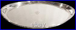 Vintage JAMES DIXON & SONS English Silver Plate 25 Oval Serving Platter Tray