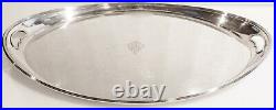 Vintage JAMES DIXON & SONS English Silver Plate 25 Oval Serving Platter Tray