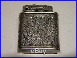 Vintage KW Carl Wieden Silver Plate Lighter With Ornate Case