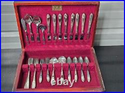 Vintage King Edward National Silver Co Service For 8 Silverplate Flatware Set