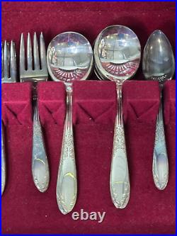 Vintage King Edward National Silver Co Service For 8 Silverplate Flatware Set