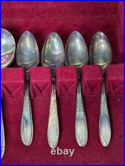 Vintage King Edward National Silver Co Service For 8 Silverplate Flatware Set