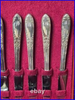 Vintage King Edward National Silver Co Service For 8 Silverplate Flatware Set