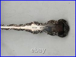 Vintage L&W Antique Silver Plated Serving Spoon & Butter Knife Utensils in Case