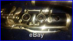 Vintage Lafayette C Clarinet, Albert System, low pitch, silver plate