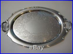 Vintage Large Eternally Yours 1847 Rogers Bros Is Epns Serving Tea Tray, 25 1/2