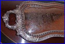 Vintage. Large Silver Tray. Rectangular. Really Nice