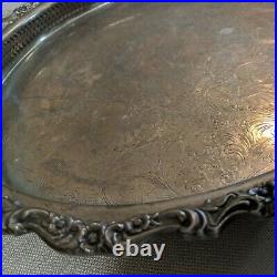 Vintage Lazy Susan 15 Silver Plated Webster Wilcox Oneida