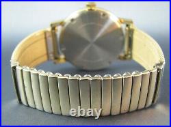 Vintage Longines Wittnauer Eight Ball Dial Gold Plated Mens Date Watch 17J 1960s