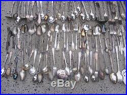 Vintage Lot 300 Pieces Silver Plated Flatware large assortment