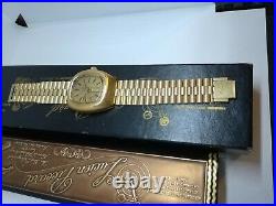 Vintage Lucien Piccard Seashark Hi-Beat 36000 Gold Plated Men's Watch