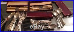 Vintage Mappin & Webb silver plated cutlery 73 pieces stamped with makers mark
