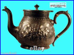 Vintage Meriden B Company Teapot Creamer And Sugar 1890
