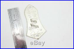 Vintage NOS Mono-Plak Sterling Silver David Wexler Truss Rod Cover for Gibson