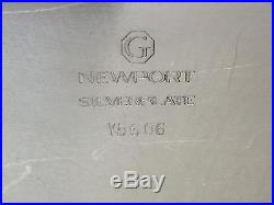 Vintage Newport Silverplate YB 606 Huge Oval Serving Tray Platter, 25 x 15