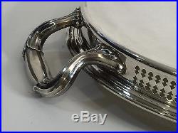 Vintage Newport Silverplate YB 606 Huge Oval Serving Tray Platter, 25 x 15