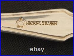 Vintage Nickel Silver Plate 102 Pc Flatware