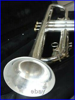 Vintage OLDS Super Star Trumpet Ultra Sonic Fullerton Silver Plated