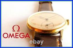 Vintage OMEGA 30T2, Stainless Steel and Gold Plated, Handwinding, 1940'S WORKING