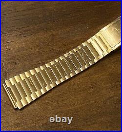 Vintage OMEGA 70s Gold Plated Watch Bracelet 1283/247 18mm End Links Included