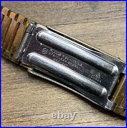 Vintage OMEGA 70s Gold Plated Watch Bracelet 1283/247 18mm End Links Included