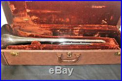 Vintage Olds Silver Plated Super Star Fullerton Ca Trombone With Case