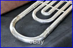 Vintage Olds Silver Plated Super Star Fullerton Ca Trombone With Case