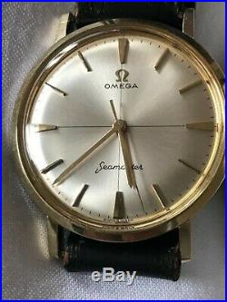 Vintage Omega Seamaster, Stainless Steel/Gold plated, Manual winding, 35mm-Mint