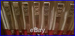 Vintage Oneida Community 66 Piece Flatware / Silverware Set Coronation Pattern