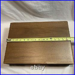 Vintage Oneida Community AFFECTION Silverware Silverplate 52 Pieces Wooden Box