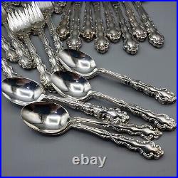 Vintage Oneida Community Modern Baroque Silverplate Flatware Set QTY 66