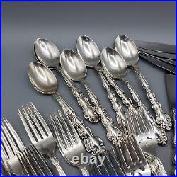 Vintage Oneida Community Modern Baroque Silverplate Flatware Set QTY 66