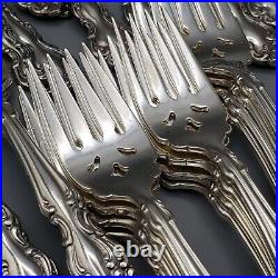 Vintage Oneida Community Modern Baroque Silverplate Flatware Set QTY 66