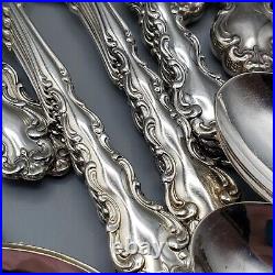 Vintage Oneida Community Modern Baroque Silverplate Flatware Set QTY 66