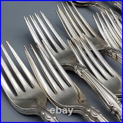 Vintage Oneida Community Modern Baroque Silverplate Flatware Set QTY 66