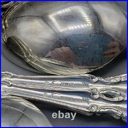 Vintage Oneida Community Modern Baroque Silverplate Flatware Set QTY 66