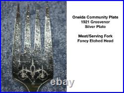 Vintage Oneida Community Plate Grosvenor Silver Plate Set withWooden Box 67 Pieces