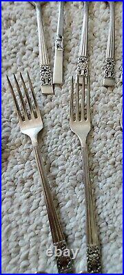 Vintage Oneida Community Silver Plate CORONATION Silverware Flatware Set