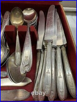 Vintage Oneida Grosvenor Community Silver Plate 150+ Piece Silverware Set