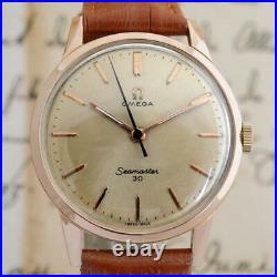 Vintage Original Omega Seamaster Manual Wind Cal 286 Gold Plated Gents Watch