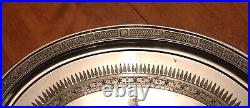 Vintage Ornate Reed & Barton Silver Plated Extra Large Serving Platter Snowflake