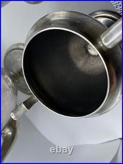 Vintage Pairpoint Silver Teapot, Plate Creamer & Sugar Bowl B321