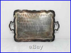 Vintage Peruvian Camusso. 925 Sterling Silver Butler's Serving Tray 1.84kg