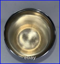 Vintage Piere Meurgey Wine Goblet Silver Plate Inset Stones in Base Paris France