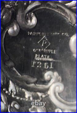 Vintage Pierpont Quadruple Plate Silvee Basket Tray 1251