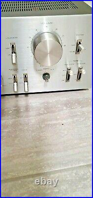 Vintage Pioneer SA-708 Stereo Amplifer Silver Plate Blue Light One Owner Unit