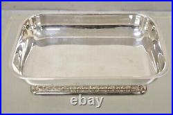 Vintage Poole 802 Silver Plate Reticulated Celtic Design Serving Dish Platter
