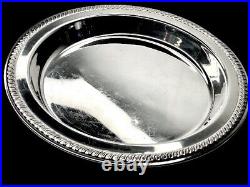 Vintage Poole Silver Co. EPC 2119 Footed Platter Silver Plate 12